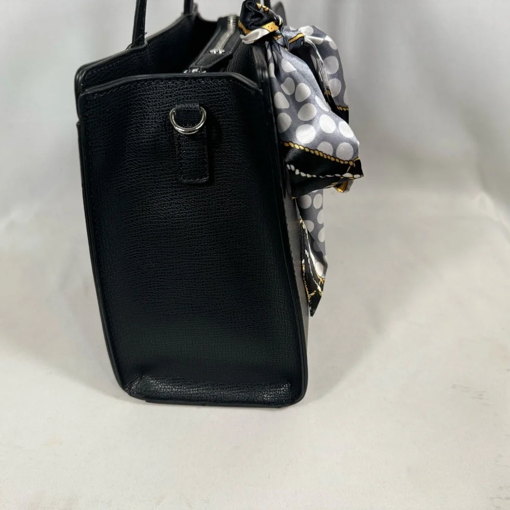 Karl Lagerfeld black Medallion Bag NWT and twilly (chain not included) - Picture 5 of 10